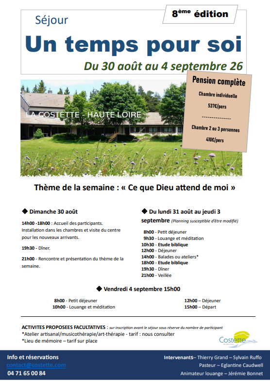 Un temps pour soi 2026